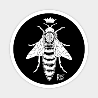 Queen Bee - White lines for dark clothing Magnet